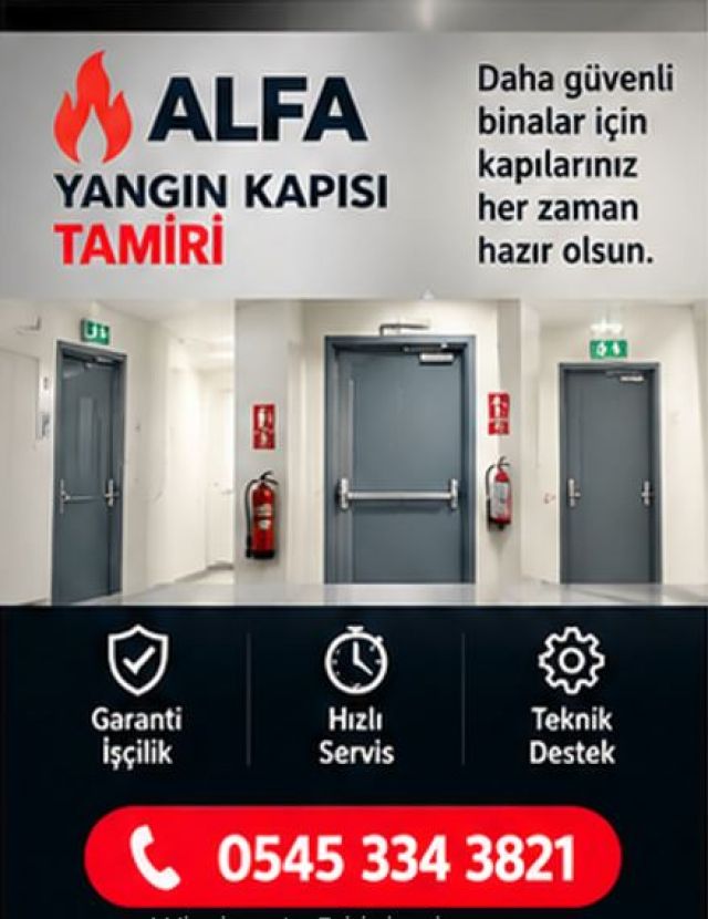 Ataşehir Yangın Kapısı Tamiri ve Arızalara Profesyonel Müdahale